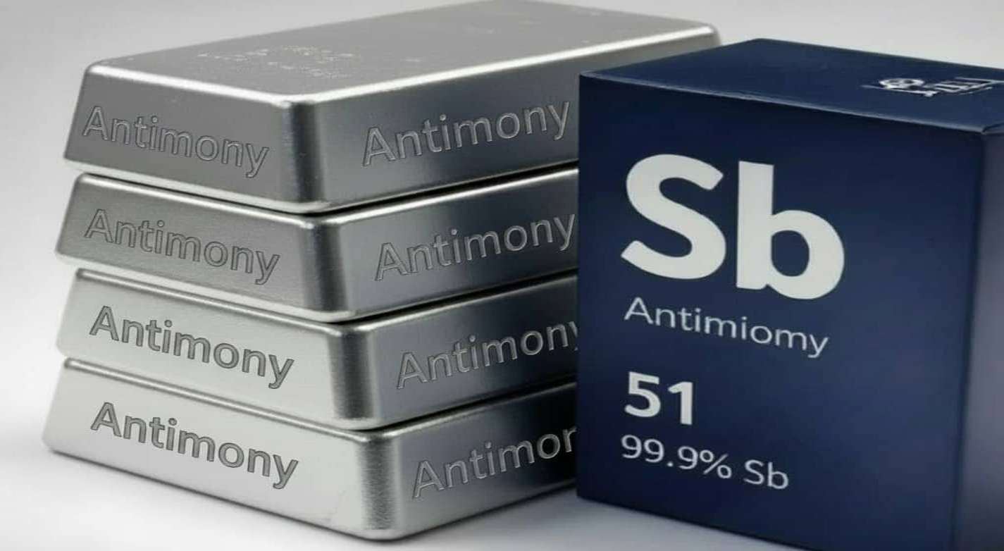 Antimony strategic mineral material